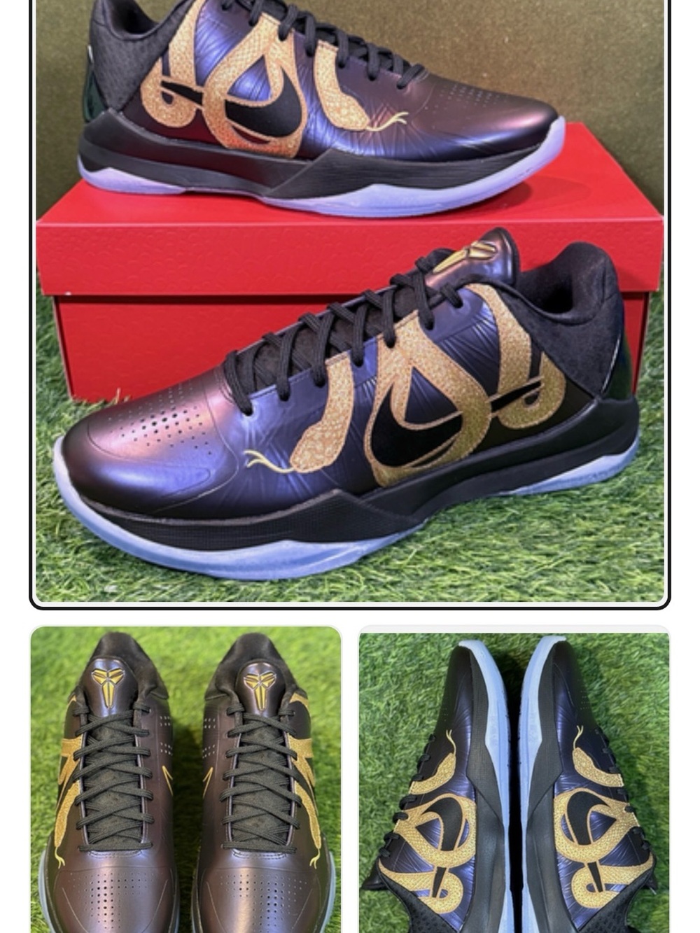 Nike Kobe 5 Year of the Mamba Eggplant Size 10.5 ** DS **